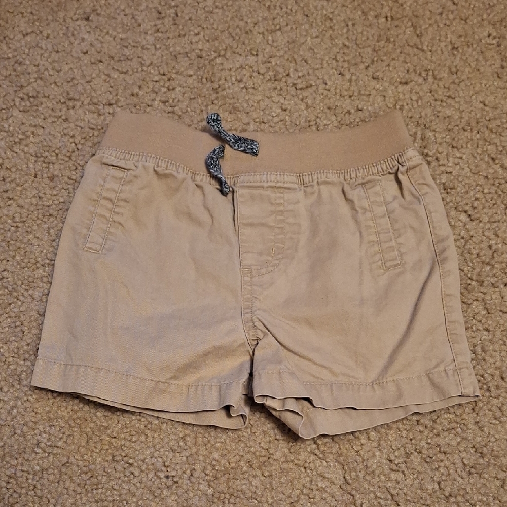 Cat & Jack Tan Shorts with Elastic Waistband and Drawstring
